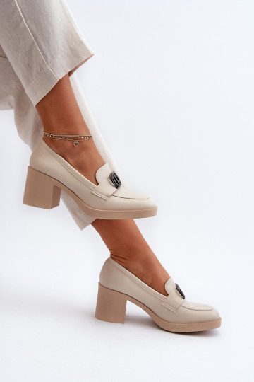 Chaussures à talons avec ornements beige Nedarea 2
