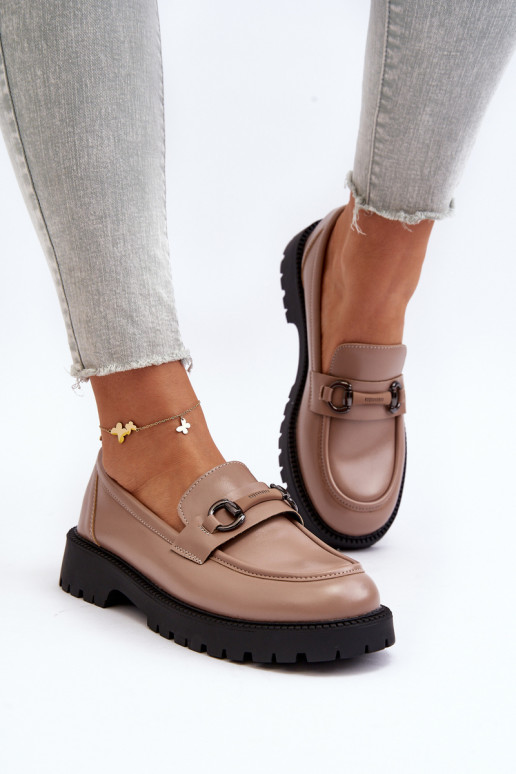 Mocassins beiges Ledda