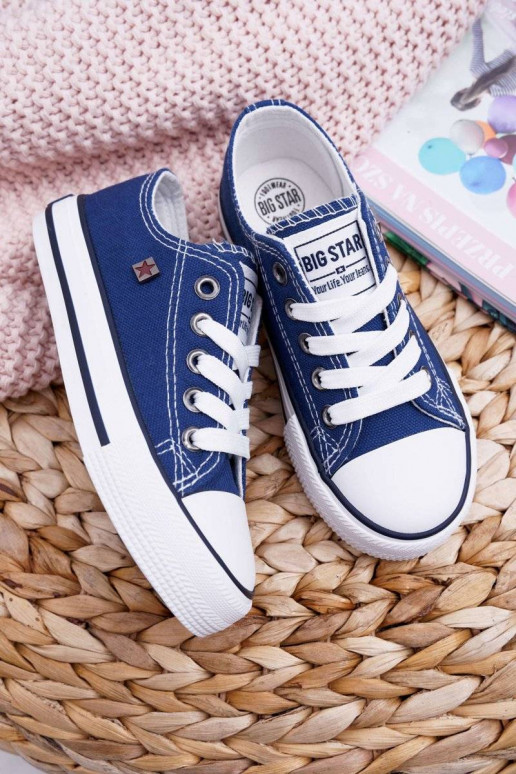Chaussures de loisirs pour enfants Big Star bleu foncé
