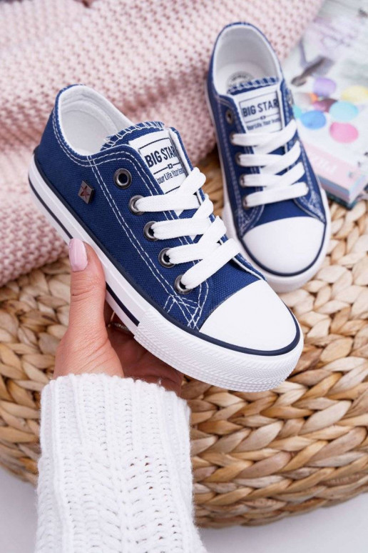 Chaussures de loisirs pour enfants Big Star bleu foncé