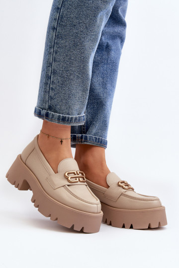 Mocassins Zazoo beiges