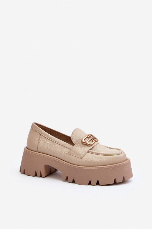 Mocassins Zazoo beiges