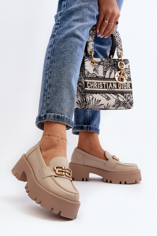 Mocassins Zazoo beiges