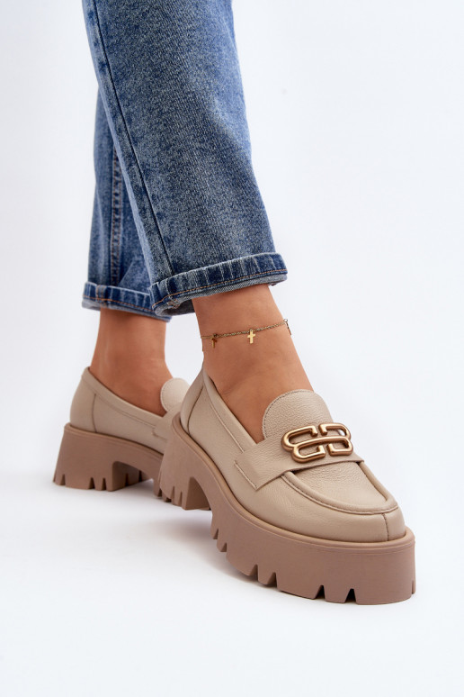 Mocassins Zazoo beiges