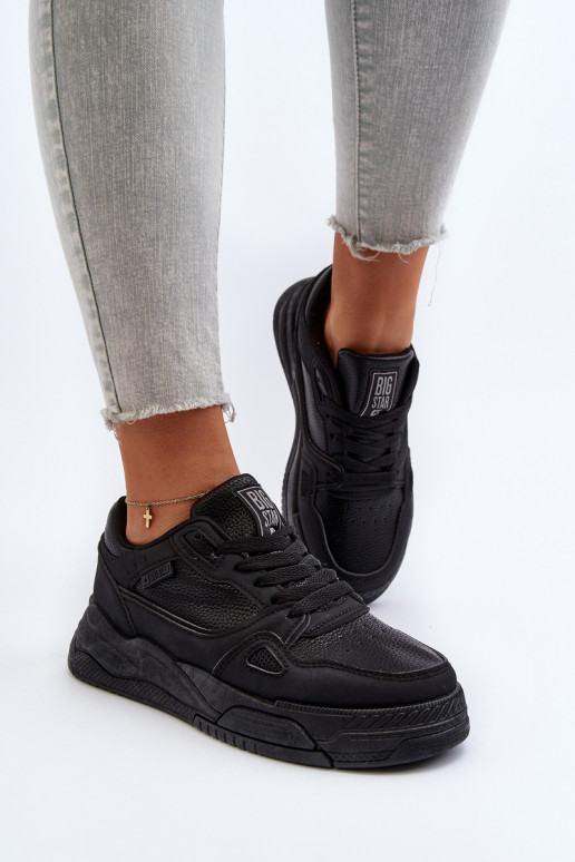 Baskets modèle chaussures Big Star couleur noir