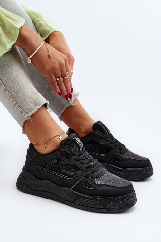 Baskets modèle chaussures Big Star couleur noir