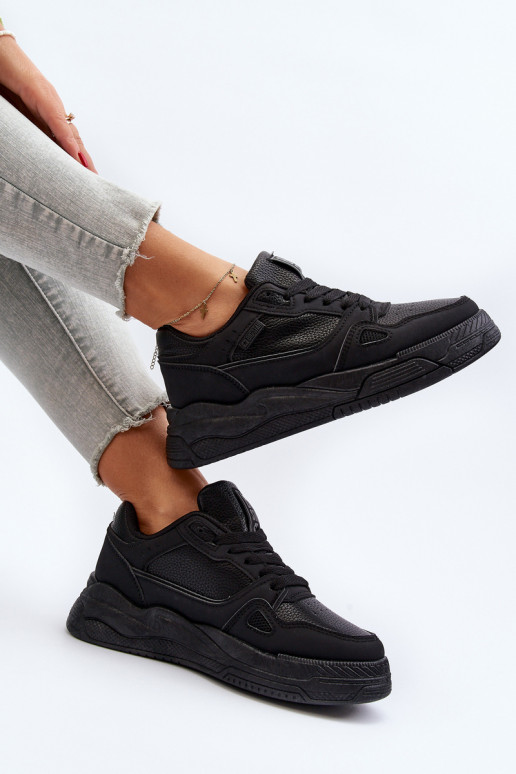 Baskets modèle chaussures Big Star couleur noir