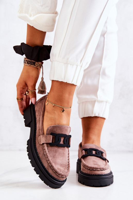 Bottes en daim ornées La.Fi Cappuccino de Laurene