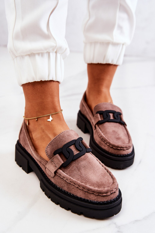 Bottes en daim ornées La.Fi Cappuccino de Laurene