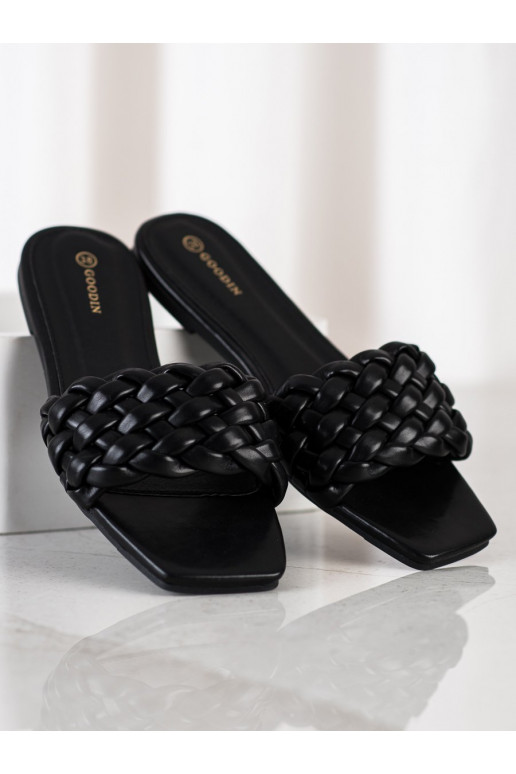 Pantoufles en cuir écologique