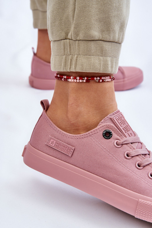 Baskets à semelle plate modèle classique Big Star couleur rose