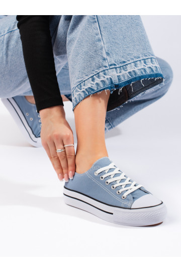 Chaussures femme bleu clair 2