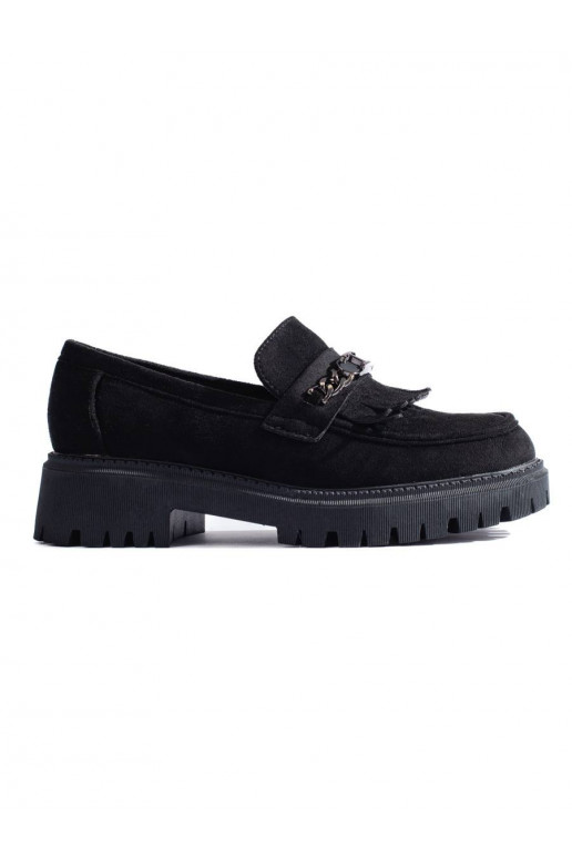 Mocassins femme daim noir Shelovet Mocassins femme daim noir Shelovet