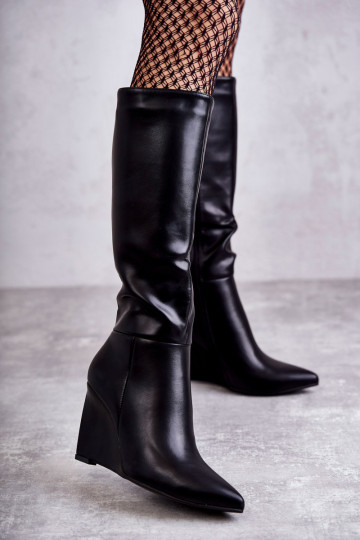 Bottines plateforme Arlene noires 2