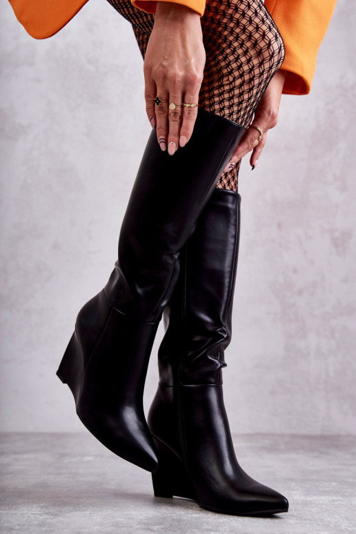 Bottines plateforme Arlene noires