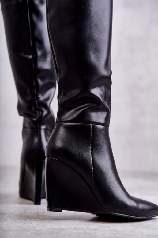 Bottines plateforme Arlene noires