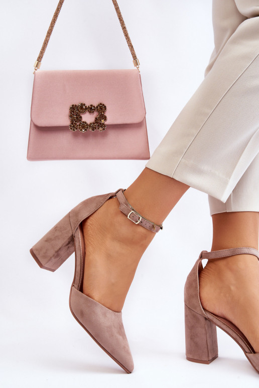 Escarpins en daim beige Lexie