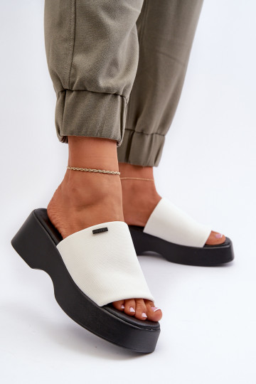 Chaussons femme Big Star couleur blanc