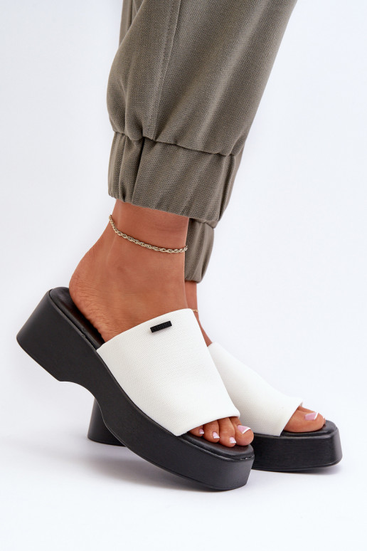 Chaussons femme Big Star couleur blanc
