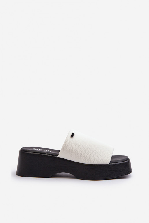 Chaussons femme Big Star couleur blanc