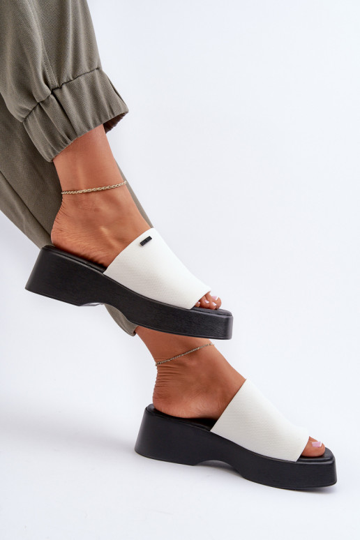 Chaussons femme Big Star couleur blanc