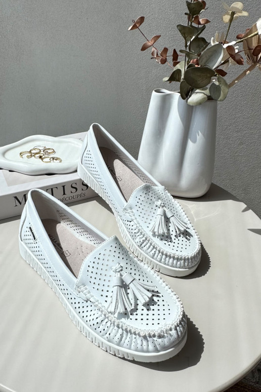 Mocassins pour femmes en éco-cuir de... Mocassins pour femmes en éco-cuir de...