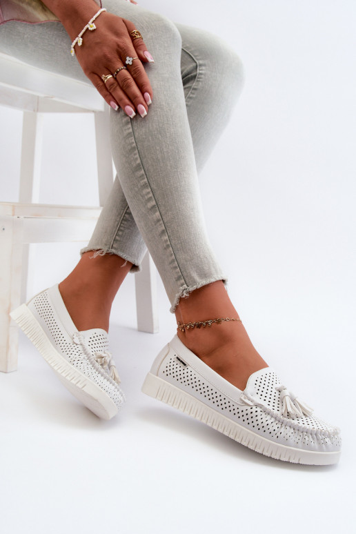 Mocassins pour femmes en éco-cuir de... Mocassins pour femmes en éco-cuir de...