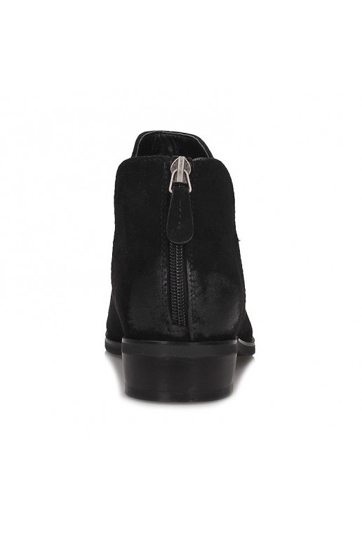 Bottines Chelsea en daim noires Vinceza