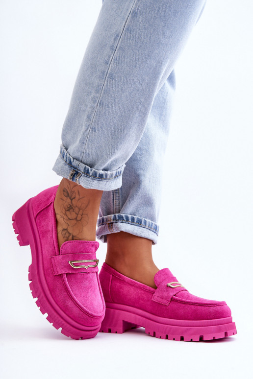 Mocassins pour femmes de couleur rose Pure Love