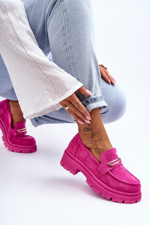 Mocassins pour femmes de couleur rose Pure Love