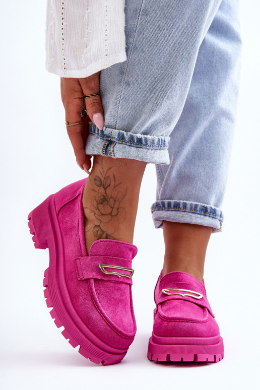Mocassins pour femmes de couleur rose Pure Love