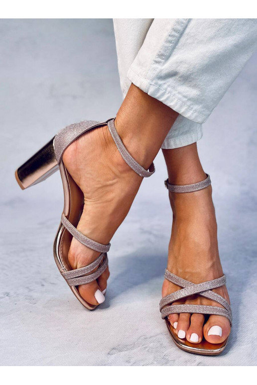 Sandales à talons élégantes ELIZABETH CHAMPAGNE