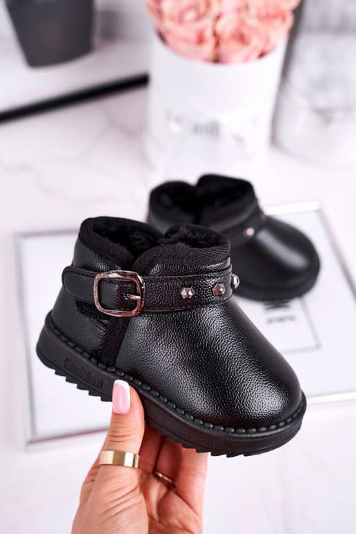 Bottes de neige chaudes en noir Bottes de neige chaudes en noir