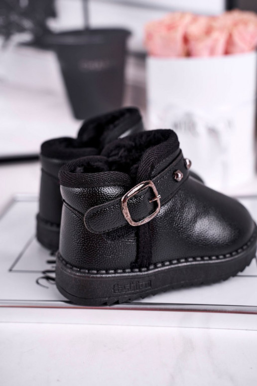 Bottes de neige chaudes en noir Bottes de neige chaudes en noir