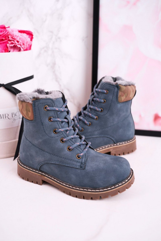 Bottes chaudes pour enfants, bleues Bottes chaudes pour enfants, bleues
