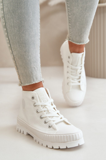 Chaussures de loisirs avec une botte À cause de Kubo Big Star OO274009 couleur blanche