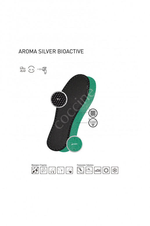 Semelles antibactériennes Coccine Silver Bioactive