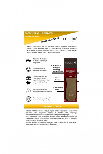 Cuir Coccine sur semelles intérieures en mousse de latex 2