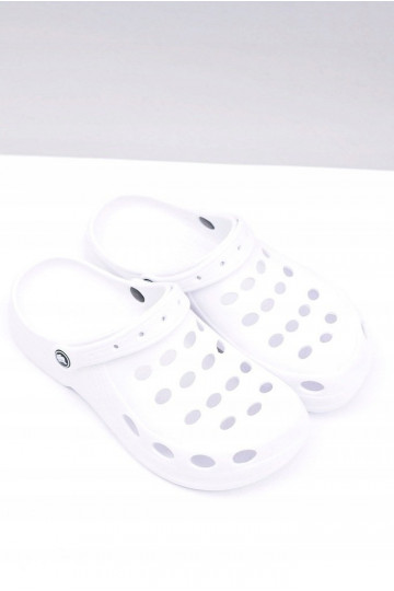 pour homme Pantoufles sandales couleur blanc 2