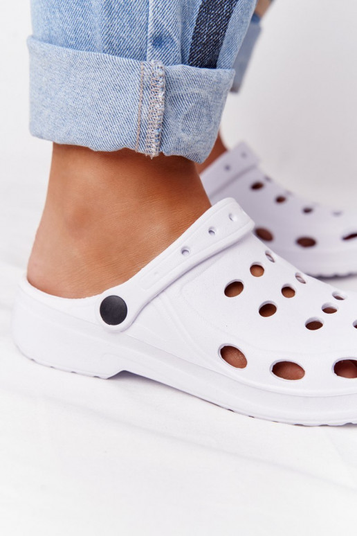 Chaussons sandalesBasen couleur blanc Chaussons légers EVA