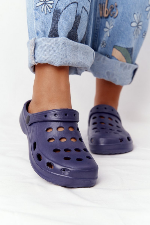 Chaussons EVA bleu foncé