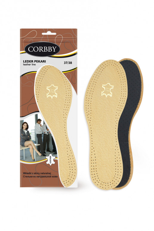 Les semelles Corbby LEDER PEKARI sont fabriquées en cuir naturel de haute qualité. Les semelles Corbby LEDER PEKARI sont fabriquées en cuir naturel de haute qualité.
