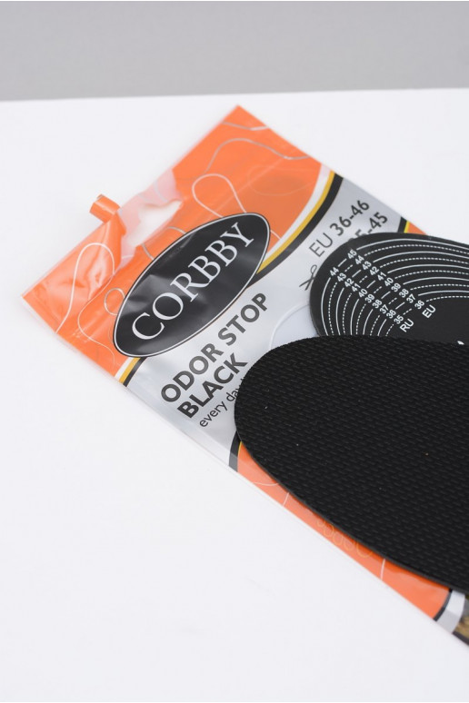 Semelles anti-transpirantes Corbby ODOR STOP au charbon actif