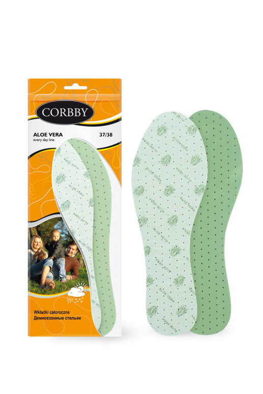 Semelles Corbby ALOE VERA avec extrait d'aloès