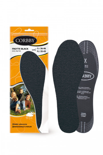 Corbby FROTTE BLACK Semelles au charbon actif