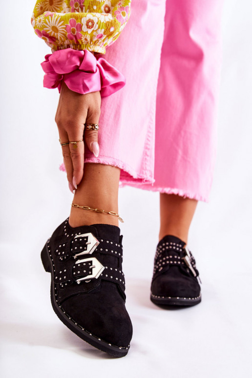 chaussures à boucles Lu Boo noires chaussures à boucles Lu Boo noires