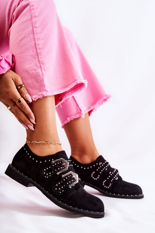 chaussures à boucles Lu Boo noires chaussures à boucles Lu Boo noires