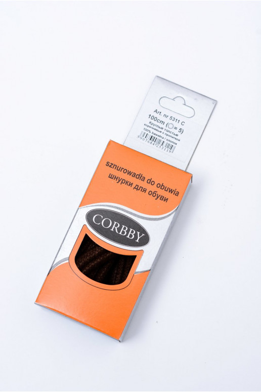 Lacets épais cirés Corbby marron Lacets épais cirés Corbby marron