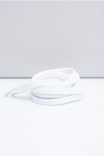 Lacets plats Corbby blancs