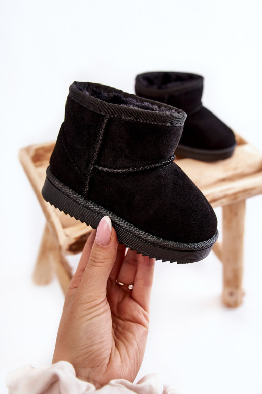 Bottes d'hiver chaudes pour enfants de couleur noire Gooby Bottes d'hiver chaudes pour enfants de couleur noire Gooby